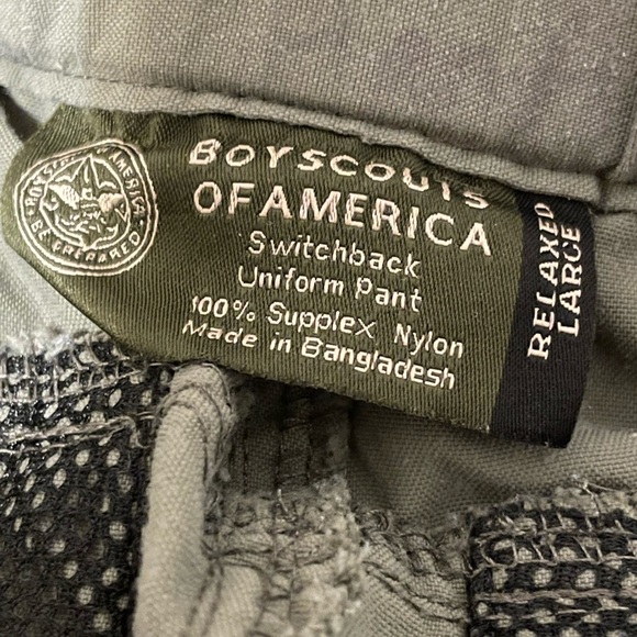 Boyscouts of America Relaxed Large Switchback Uniform Pant Green Shorts - Picture 3 of 3